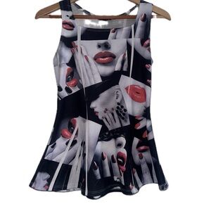 Stylish Graphic Print Women's Top